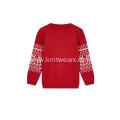 Girl's Knitted Ugly Funny Reindeer Christmas Pullover